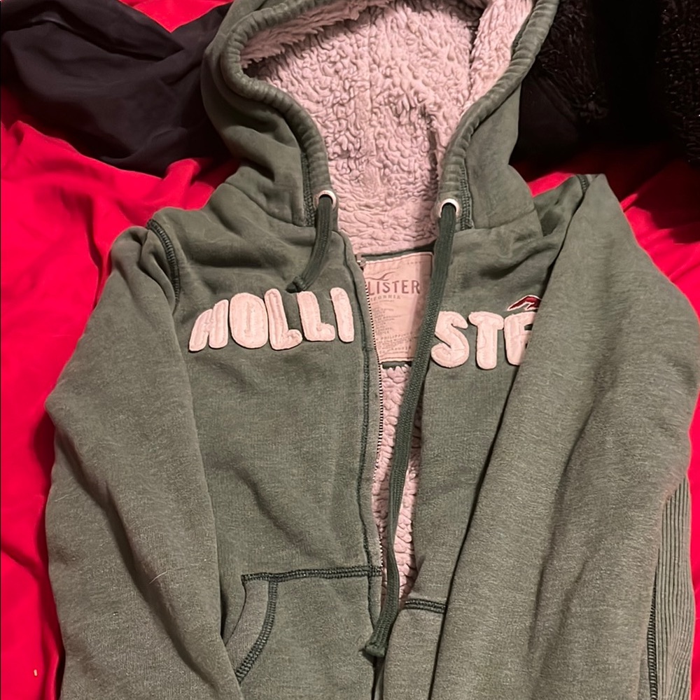 Hollister Kids Green Hoodie Jacket